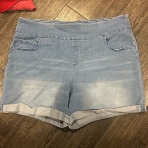 Stretch Denim Shorts